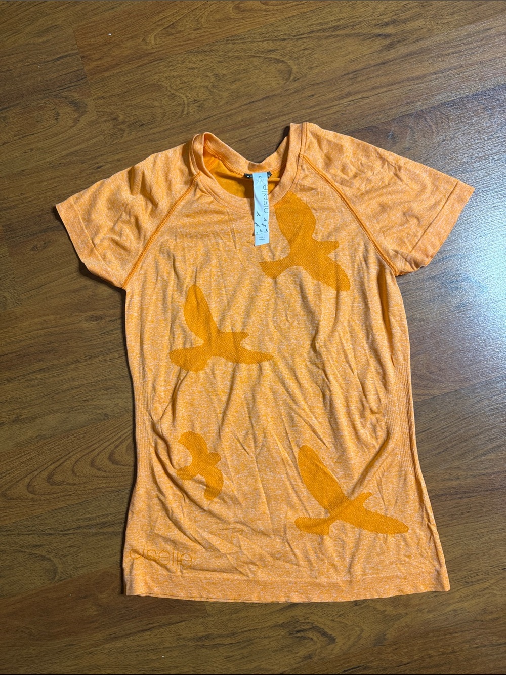 Oiselle Women's Flyte Short Sleeve Running Shirt - medium Orange
